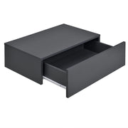 Mensola da parete per camera da letto con 1 cassetto 46 ​​cm grigio scuro 03_0001801