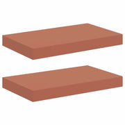 2 pz Scaffale da parete | Ripiano a parete | Mensola a parete Rosso 40 x 23,5 x 4 cm