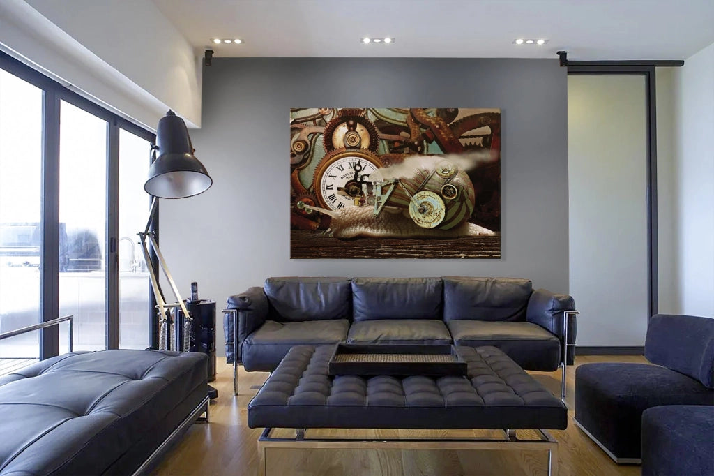 LUMACA Abstraction - Quadro Canvas su telaio in legno Misura: 100x70 cm