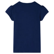 Maglietta da Bambina Blu Marino 104 11225