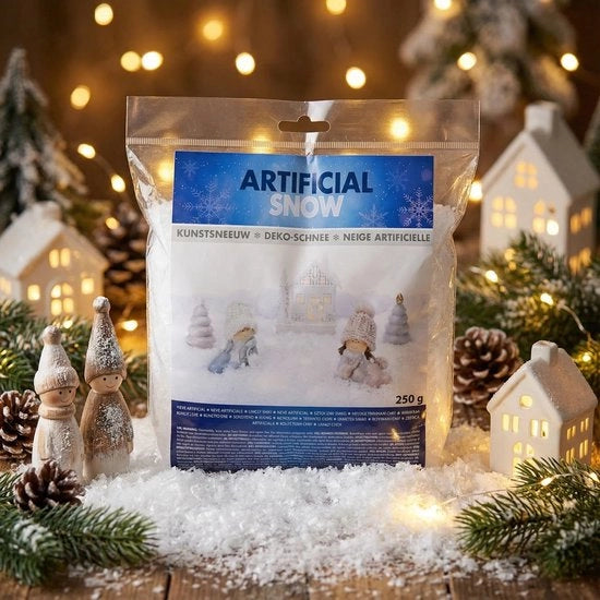 Decorazioni in Neve 250g - Neve Decorativa - Effetto Neve