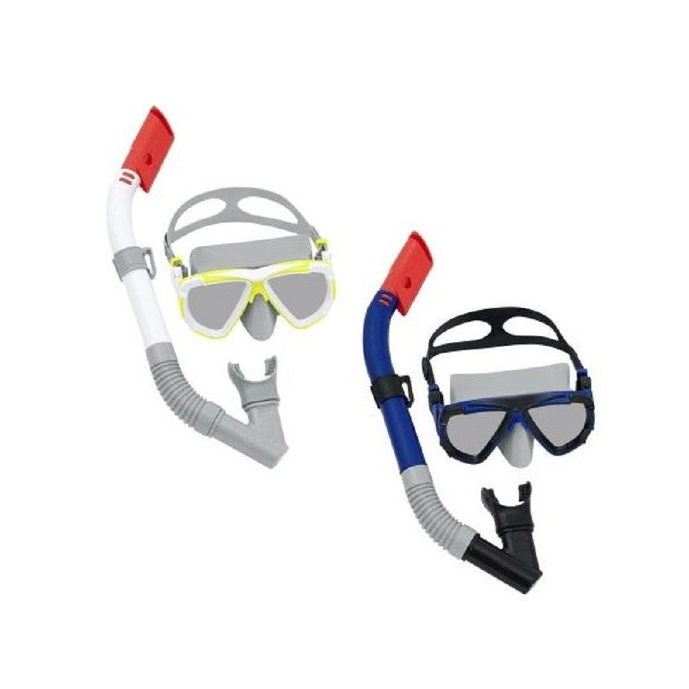 Trade Shop - Maschera + Boccaglio Sub Adulto Set Snorkeling Dive Mira 14+ Anni 2 Colori 24053 -