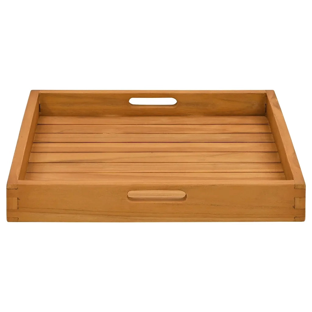 Vassoio da Portata 50x50 cm in Legno Massello di Teak 315457