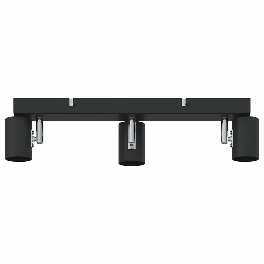 Faretto da soffitto moderno versatile e orientabile 38 x 6,5 x 11,5 cm metallo nero 02_0058291
