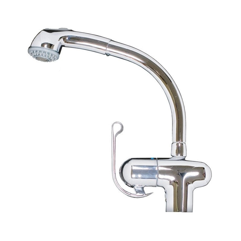Rubinetto miscelatore lavello cucina con doccetta estraibile h. 30x21 cm EFFEZ
