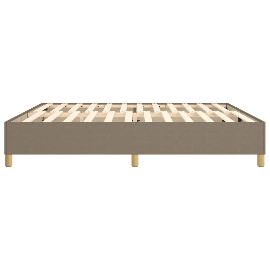 Struttura Letto a Rete a Molle Tortora 200x200 cm in Tessuto 3120989