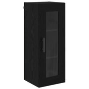 Pensile | Mobile a Parete Rovere Nero 34,5 x 34 x 90 cm