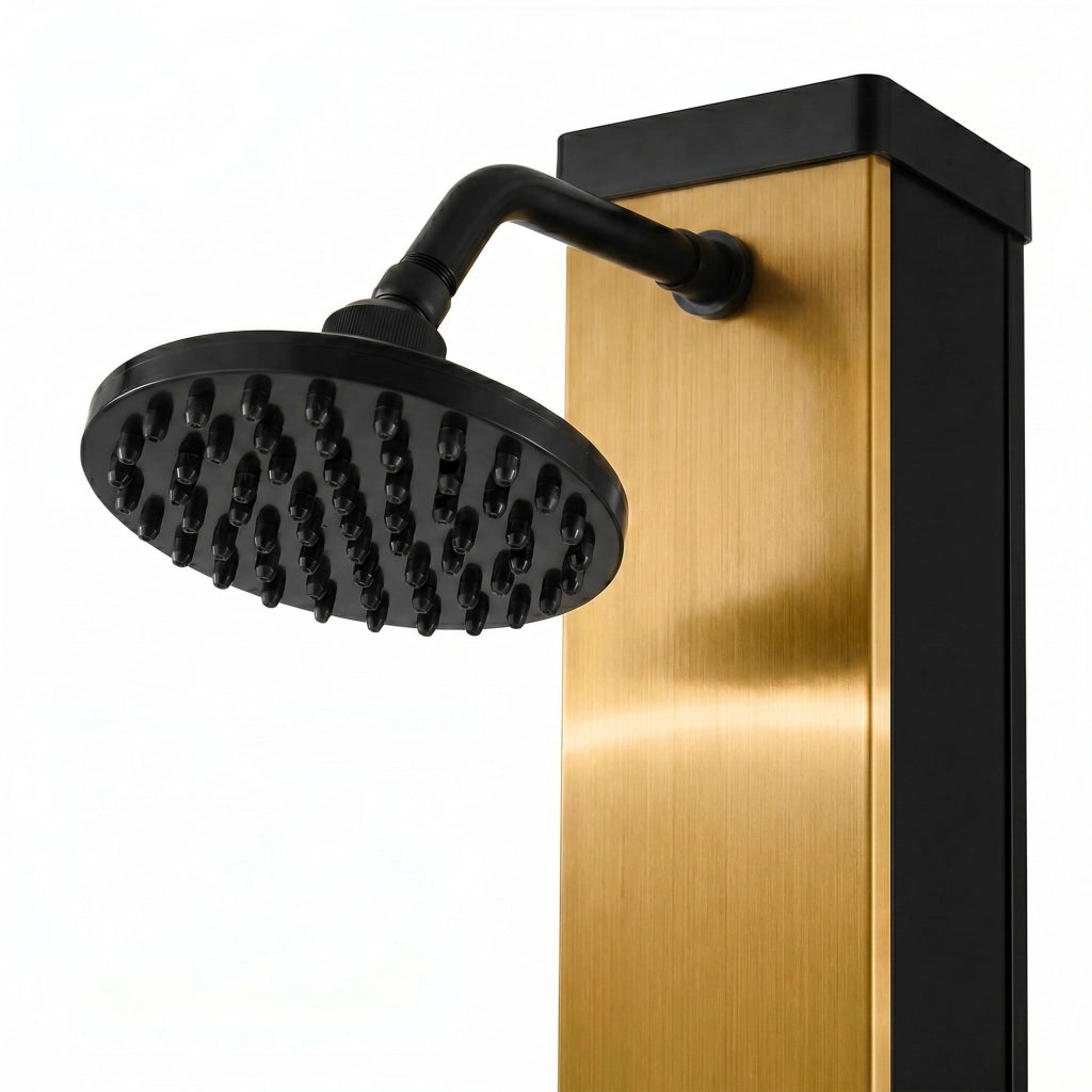 Doccia solare da giardino da 40L con pedana - Surya Gold & Dasar