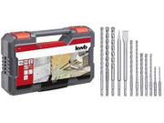 SET 12 PUNTE SDS PLUS E SCALPELLI IN VALIGETTA EINHELL KWB