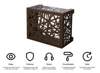 Copri Condizionatore 86x44x68 cm in Alluminio Glam M Corten