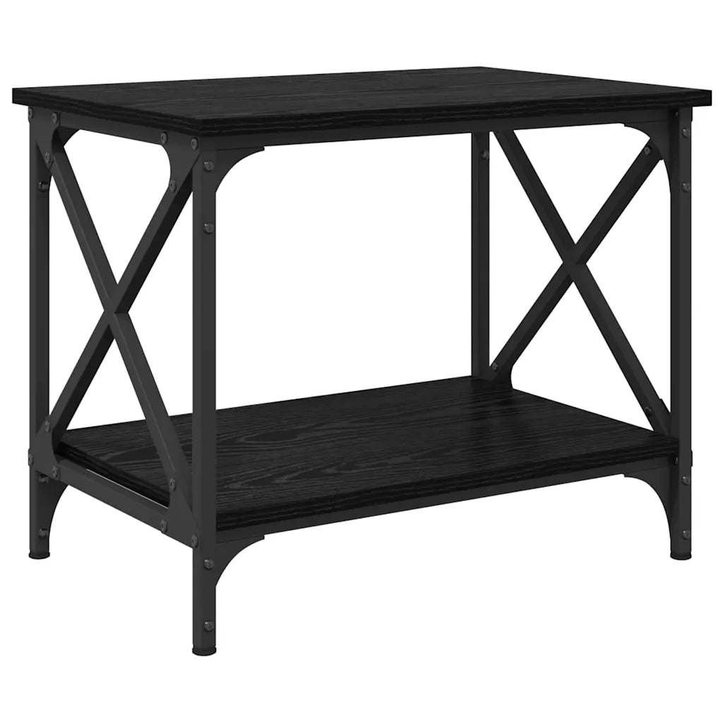 Tavolo laterale Rovere Nero 55 x 38 x 45 cm 875740