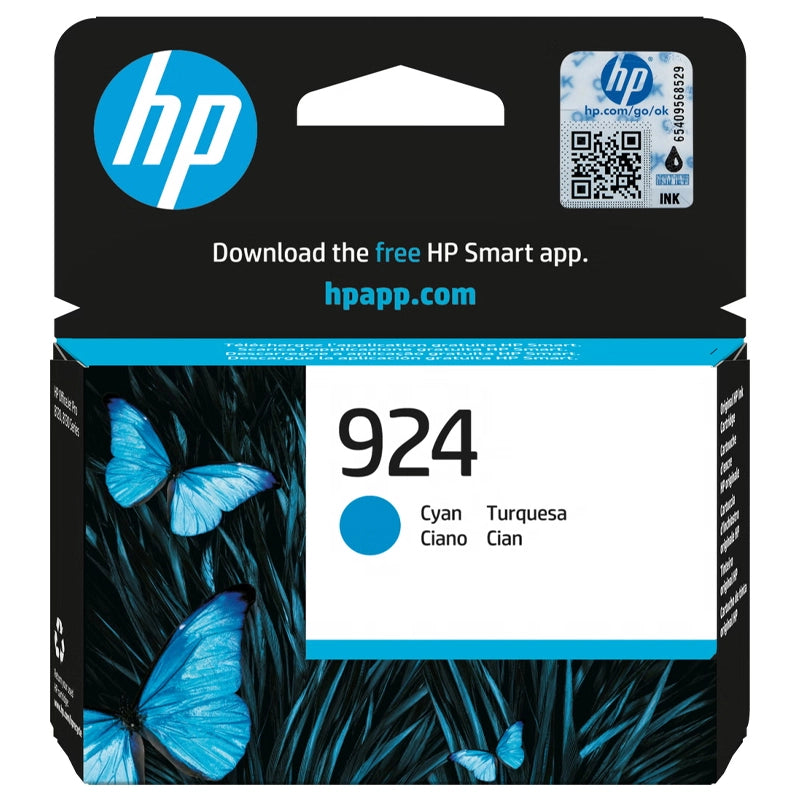 HP 924 CIANO (4K0U3NE) - CARTUCCIA ORIGINALE