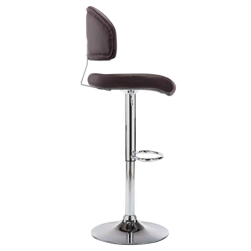 Sgabello da Bar Marrone in Similpelle