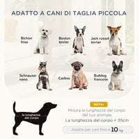 Cuccia Divano per Cani e Gatti Taglia Piccola 86x55x33 cm Grigio Chiaro