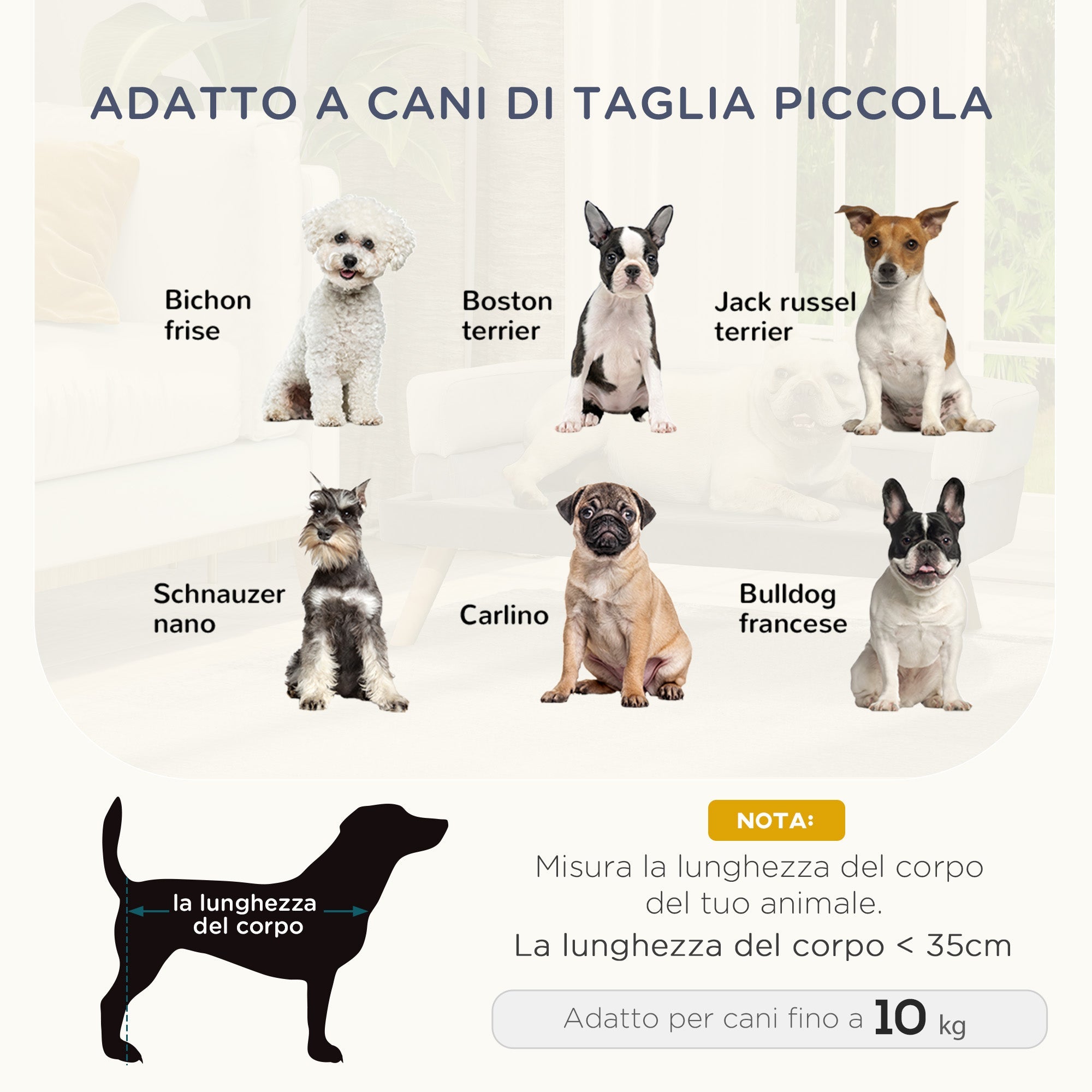 Cuccia Divano per Cani e Gatti Taglia Piccola 86x55x33 cm Grigio Chiaro