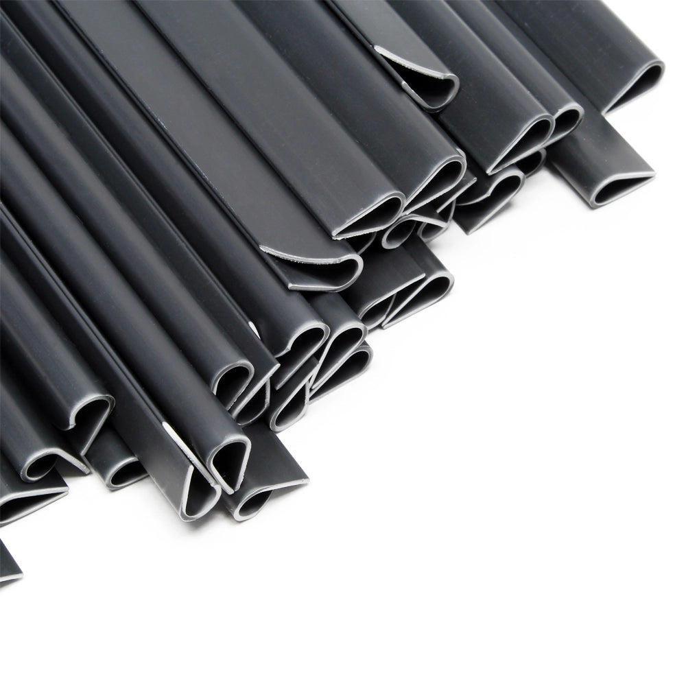Strisce Frangivista in PVC 70mx19 cm antracite 650g/m² con 40 clip Frangivento da recinzione