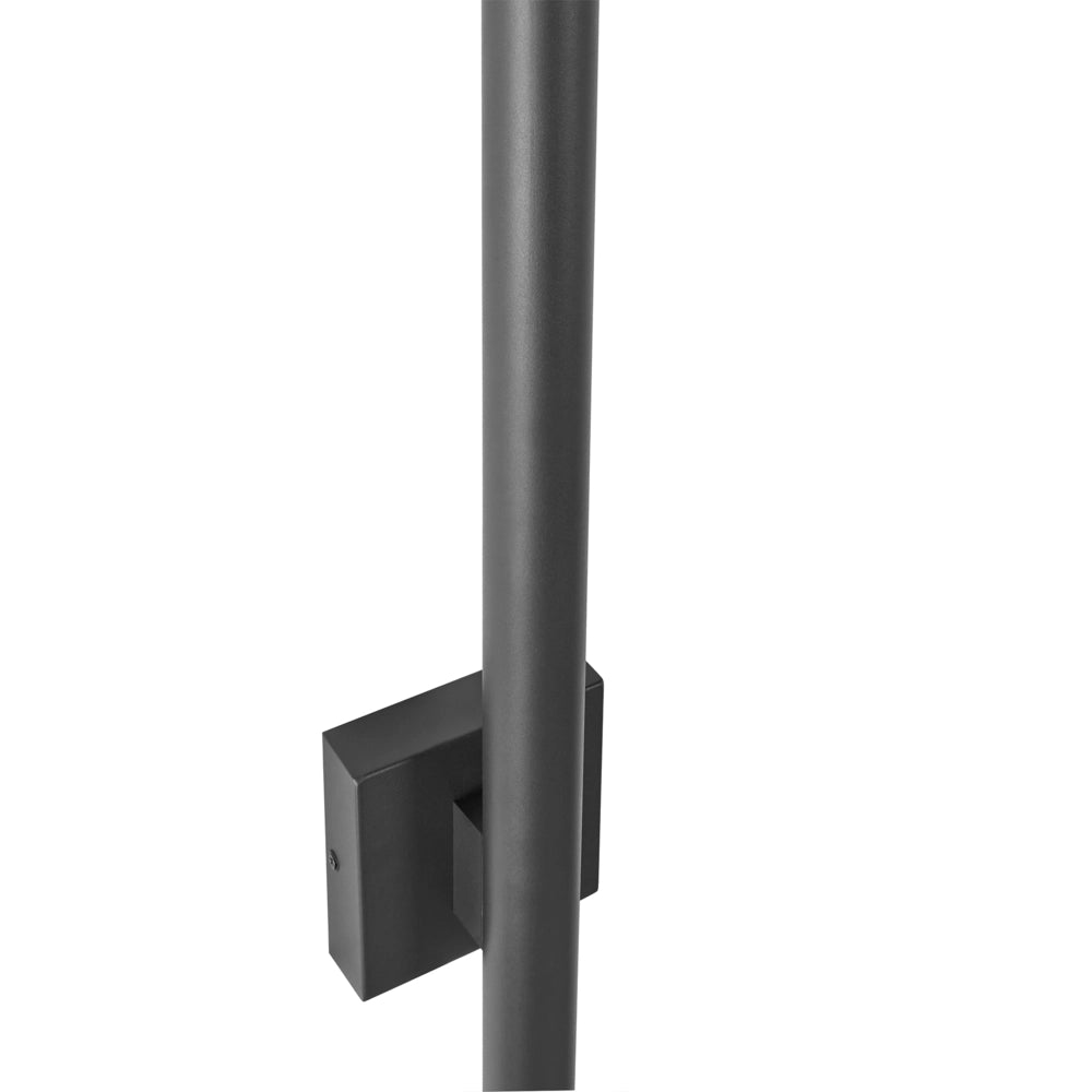 Applique LED da Esterno in Metallo Nero Stile Tradizionale per Ingresso e Portico