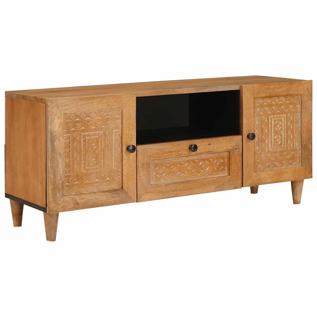 Mobile TV-Credenza per TV Marrone Chiaro 105 x 33 x 46 cm Legno multistrato 670506