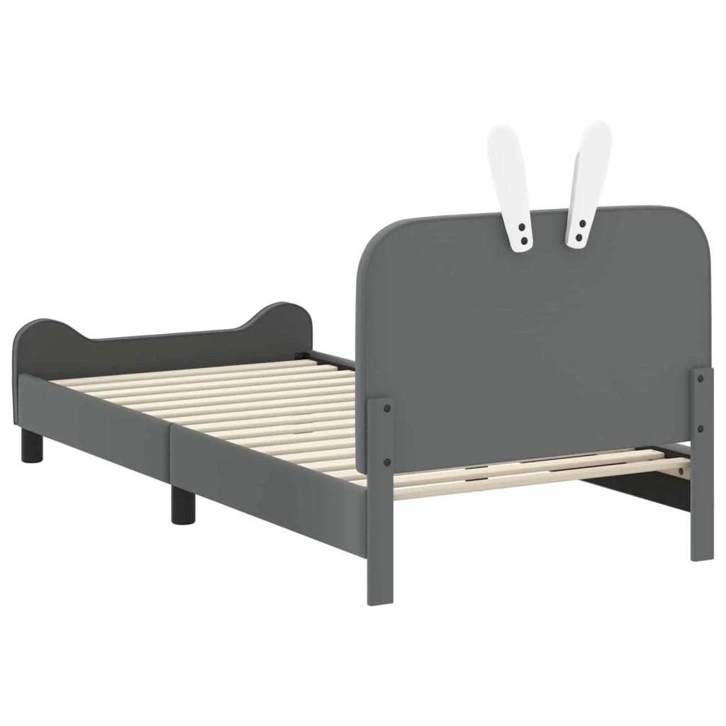 Struttura letto bambini con testata Grigio chiaro 90 x 190 cm