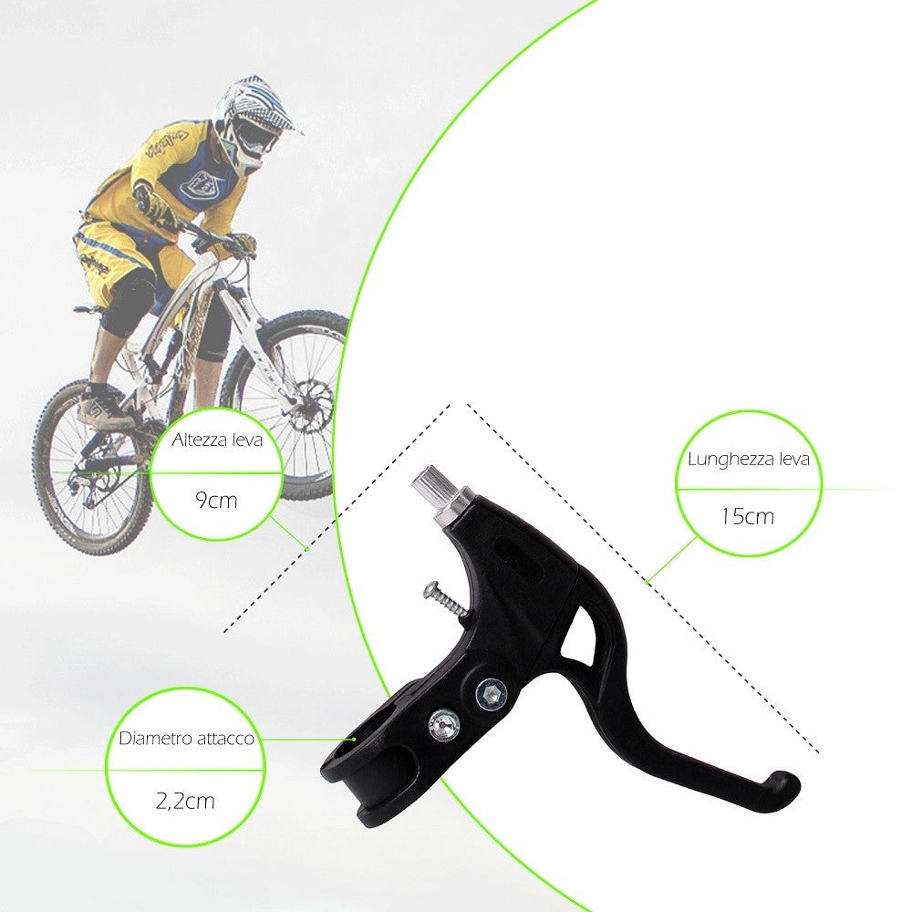 Trade Shop - Coppia Di Leve Freni In Resina Per Bicicletta Bici Attacco Universale Xc-2615 -