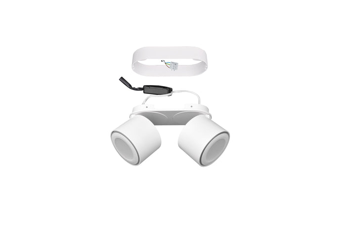 Faretto da Interno a LED in Metallo Bianco Opaco