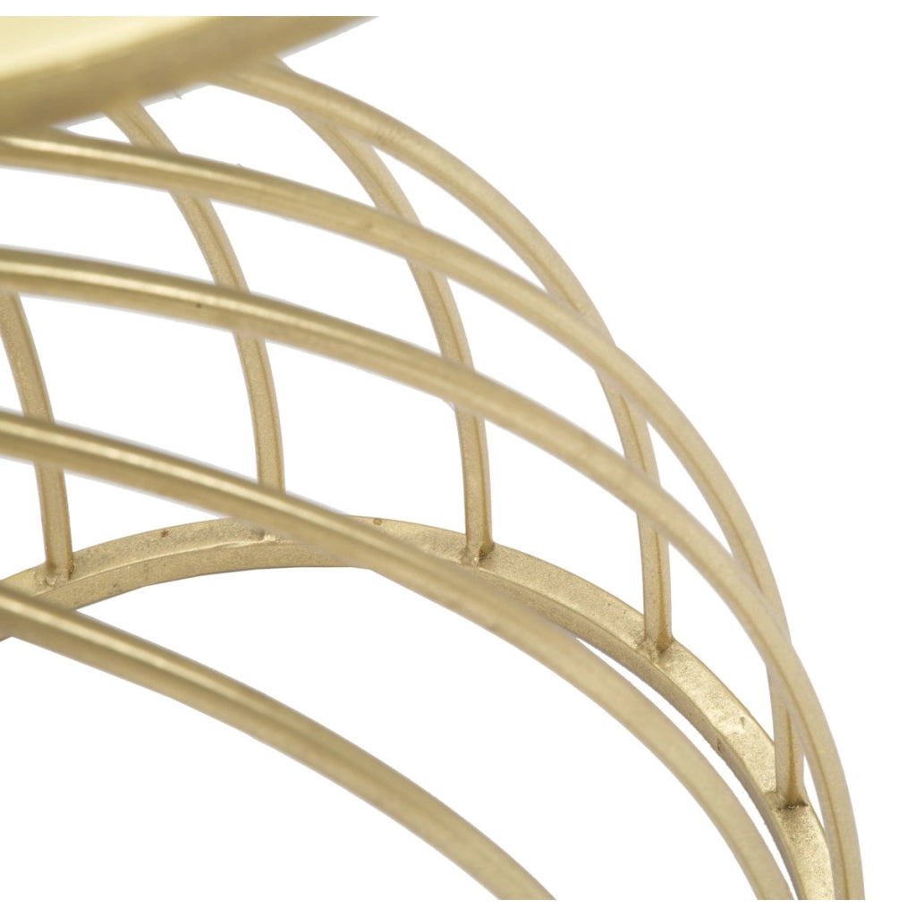 Tavolino VKH548, Oro, Metallo, 35x35x60 cm