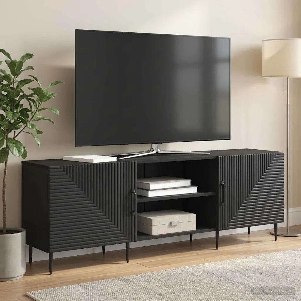Mobile TV Nero 150 x 31 x 50 cm Legno ingegnerizzato 894916
