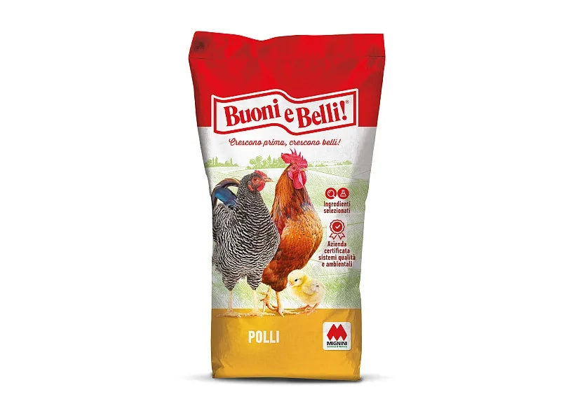 Mangime Pollomio Mignini e Petrini - Naturale per Polli e Pollame - 25 Kg