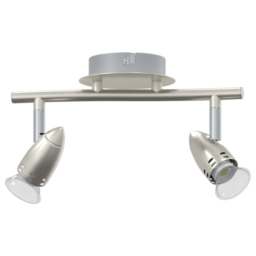 Moderno faretto da soffitto con illuminazione concentrata e funzione rotante 27 x 10 x 12 cm metallo nichelato 02_0058323