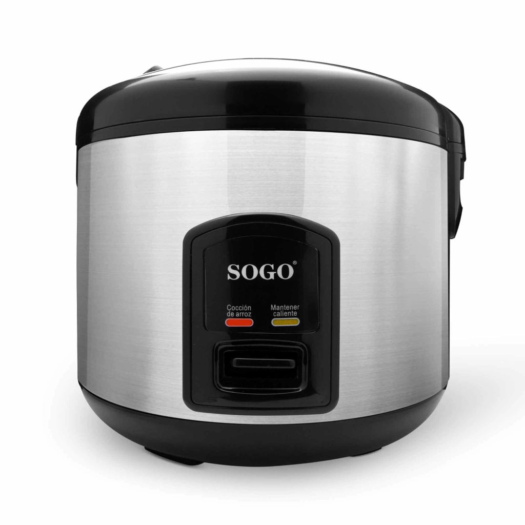 Cuociriso elettrico 1,8L acciaio inox, rivestimento antiaderente, cottura a vapore 700W cucina - SOGO