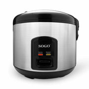 Cuociriso elettrico 1,8L acciaio inox, rivestimento antiaderente, cottura a vapore 700W cucina - SOGO