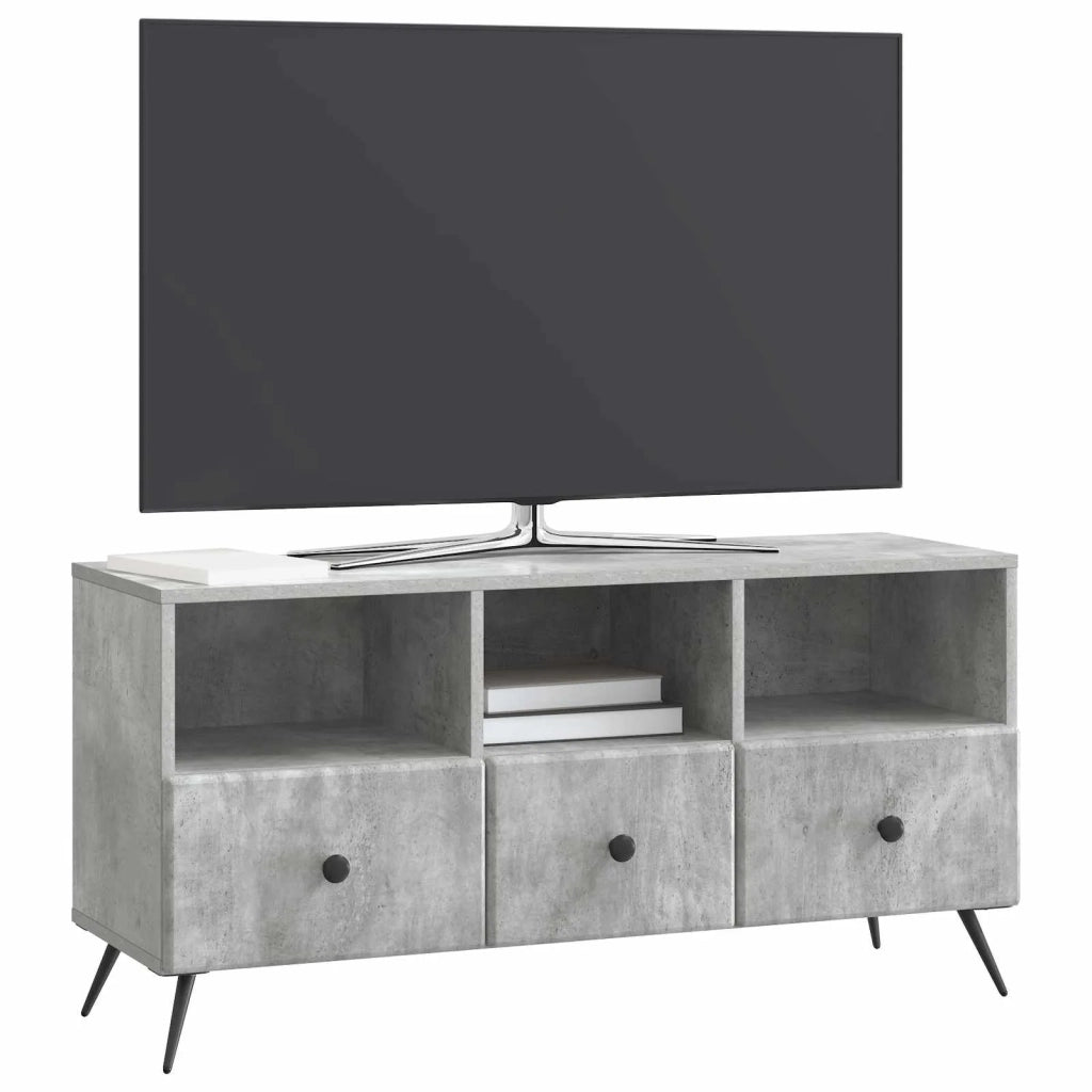 Mobile TV con cassetto Grigio Cemento 102 x 34,5 x 50 cm