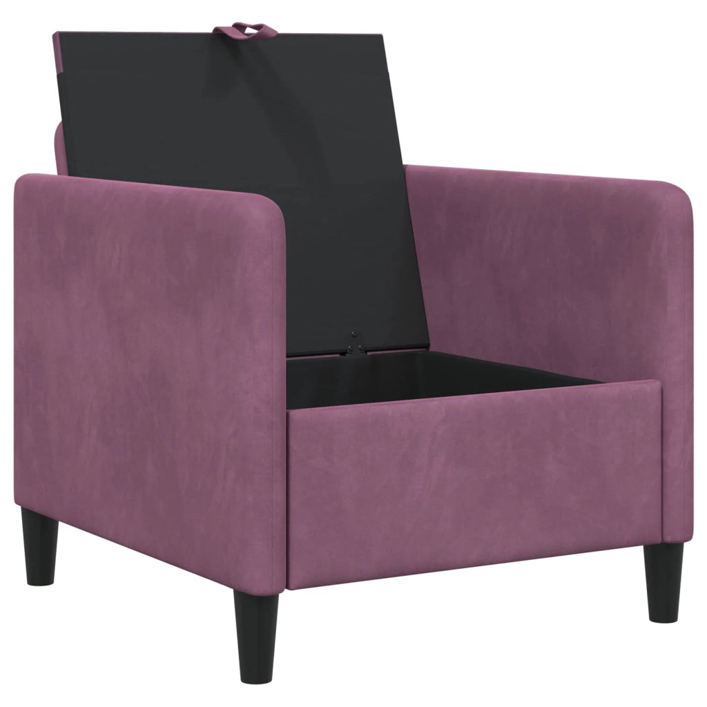 Divano con Storage Viola 72 x 78 x 87 cm Poliestere 42036890