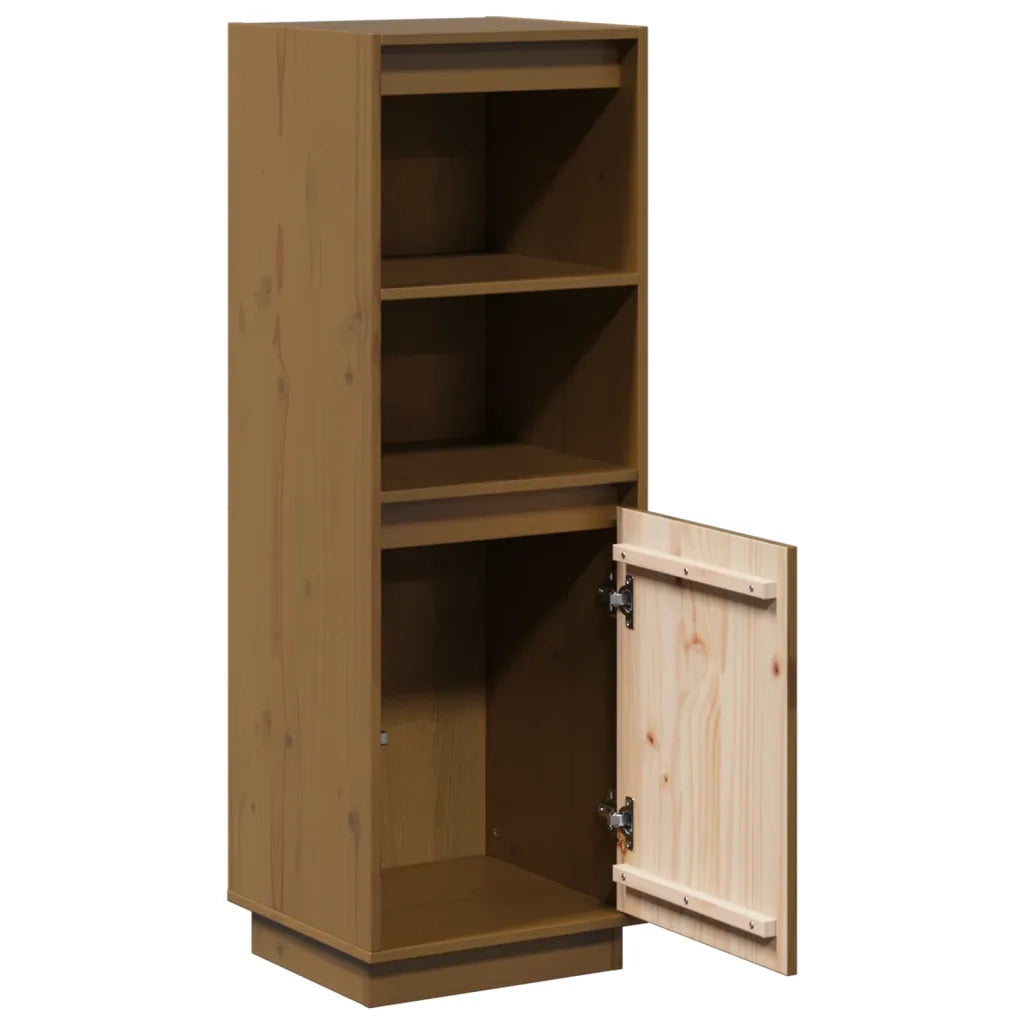 Credenza Marrone Miele 37x34x110 cm in Legno Massello di Pino cod mxl 14863