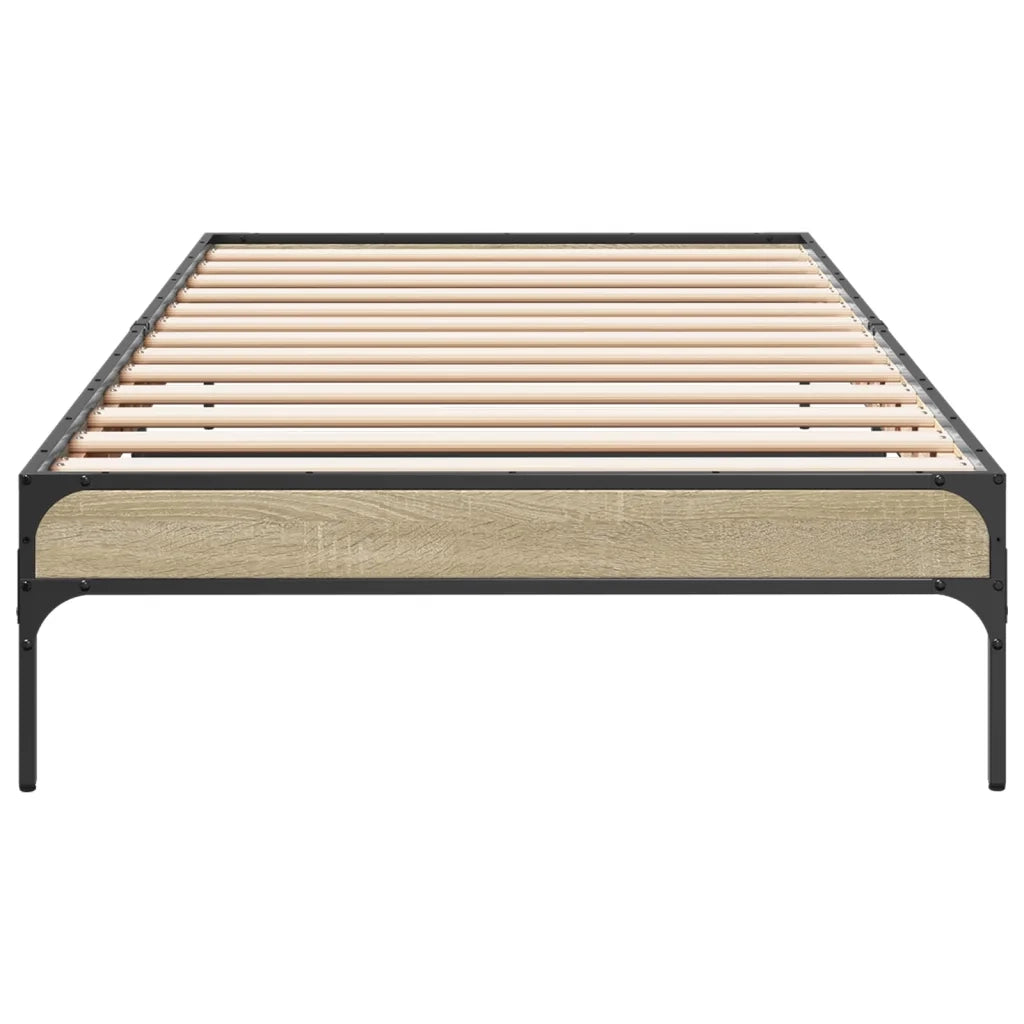 Giroletto Rovere Sonoma 100x200 cm Legno Multistrato e Metallo 845027
