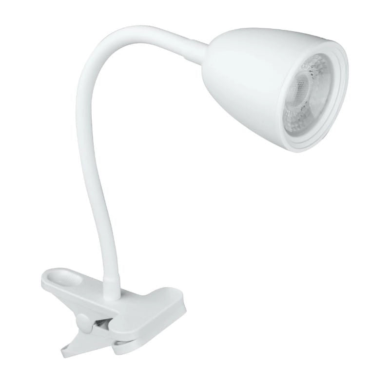 Lampada da scrivania con clip LED 4W 4000K bianca DPM