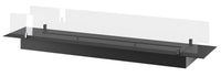 Bruciatore a Bioetanolo da Incasso 150x32x15 cm Insert Slim 1500 Nero con Vetro