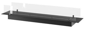 Bruciatore a Bioetanolo da Incasso 150x32x15 cm Insert Slim 1500 Nero con Vetro