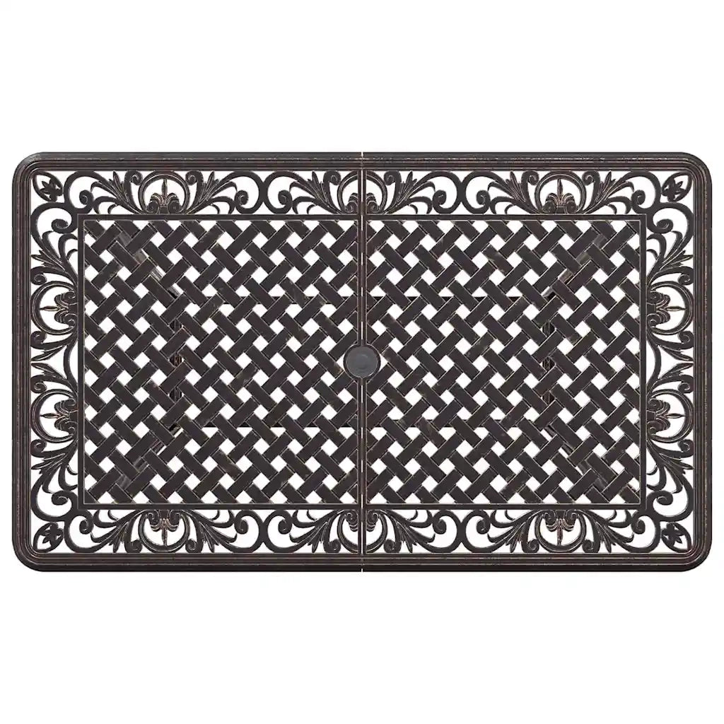 Set da Pranzo per Giardino 5 pcs Bronzo Alluminio 3334660