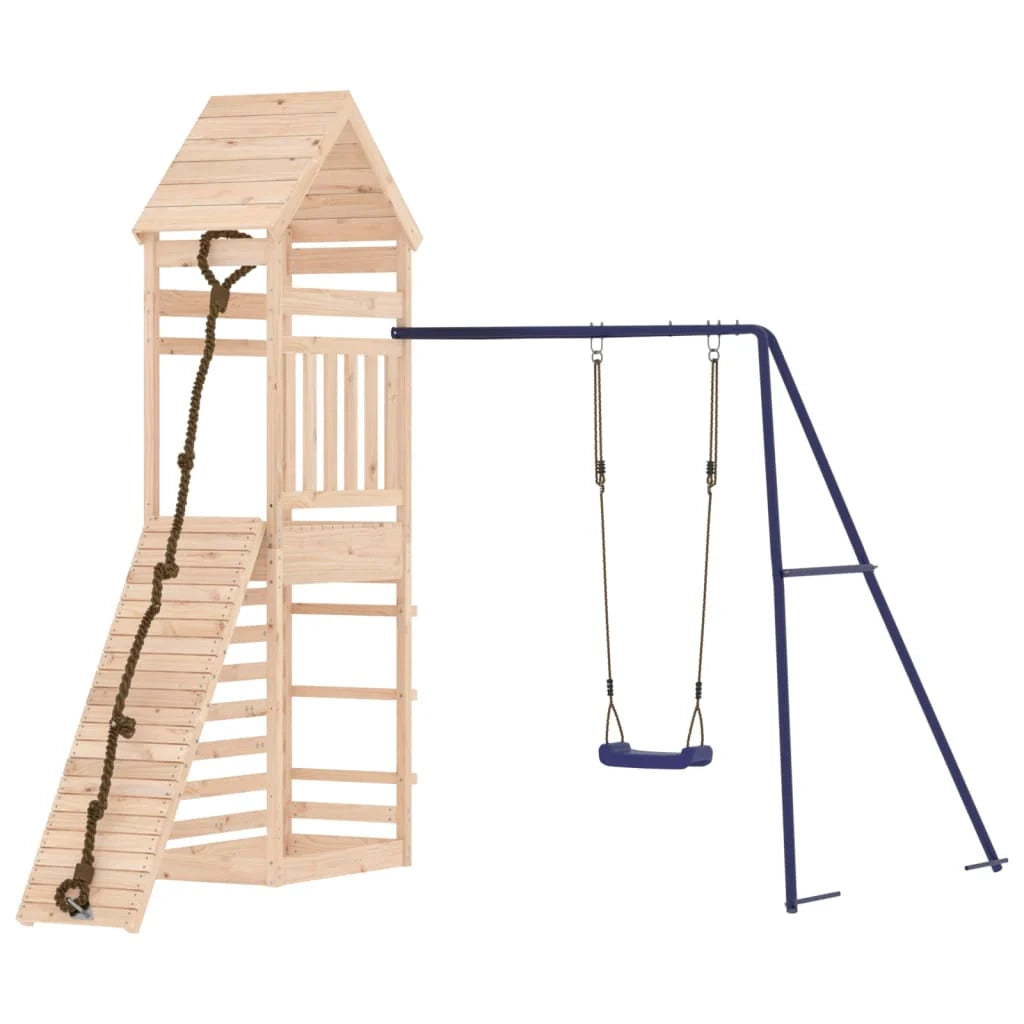 Parco giochi per esterni strutture per arrampicata robusti giochi da giardino 245 x 257 x 264 cm legno massiccio di pino 02_0004695