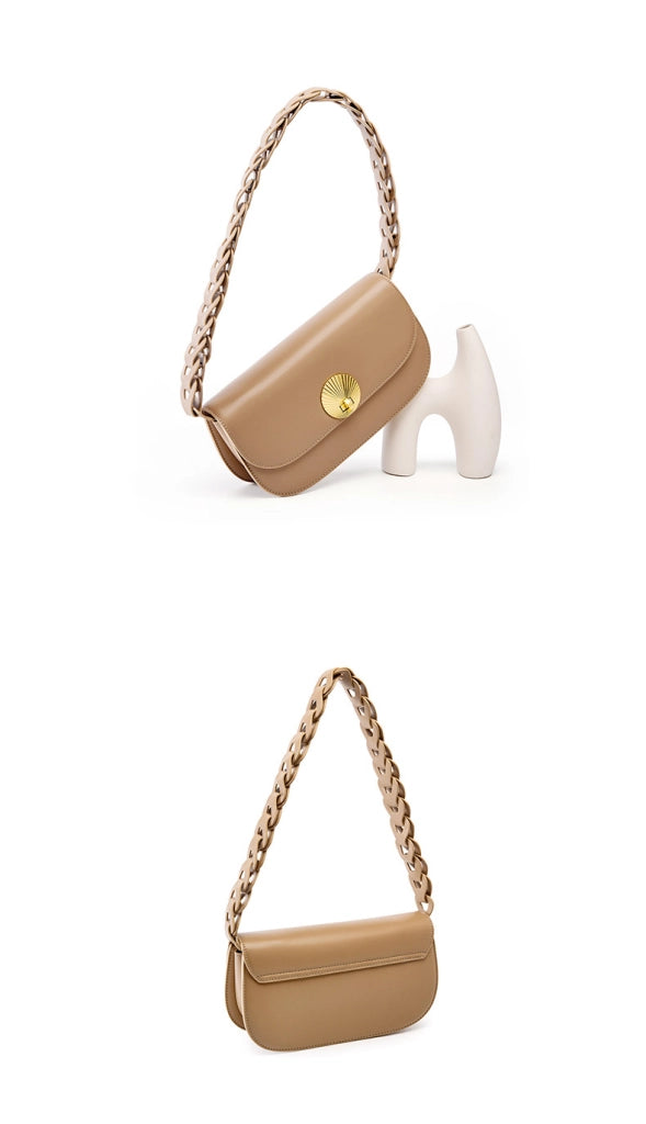 Borse da donna in vera pelle, borsa a tracolla, borsa tote color crema