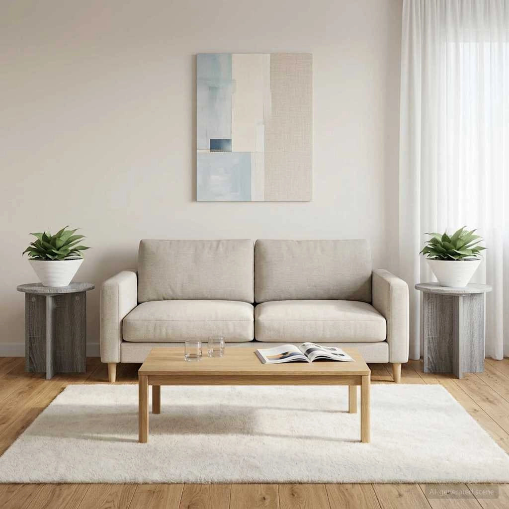 Supporto per piante 2 pz Grigio Sonoma 40 x 40 x 40 cm 899732