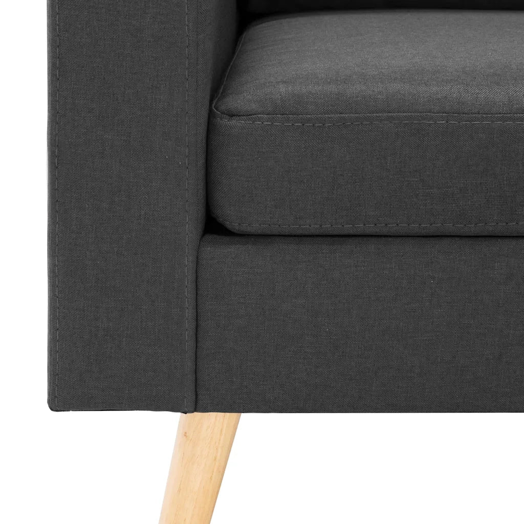 Poltrona-Divano Sedia-Poltroncina Grigio Scuro in Tessuto 702400