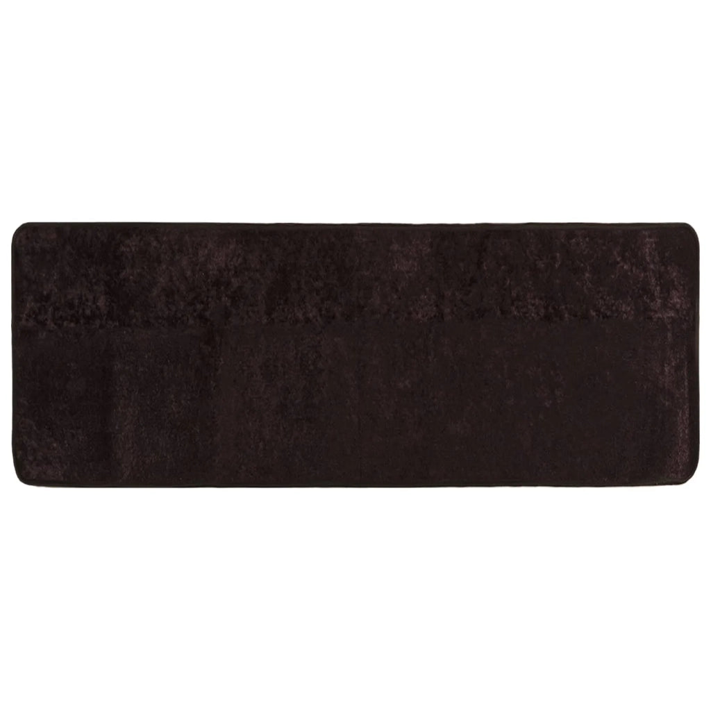 Runner Tappeto MARSA Antracite 80 x 200 cm Poliestere e PVC 42023169