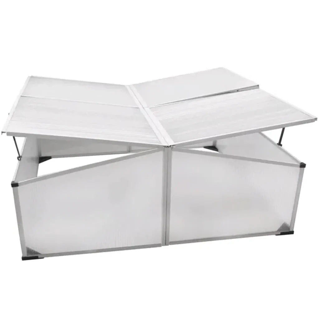 Tenda da serra per piante fiori e ortaggi con 4 coperchi 108 x 110 x 41 cm Trasparente 02_0044657