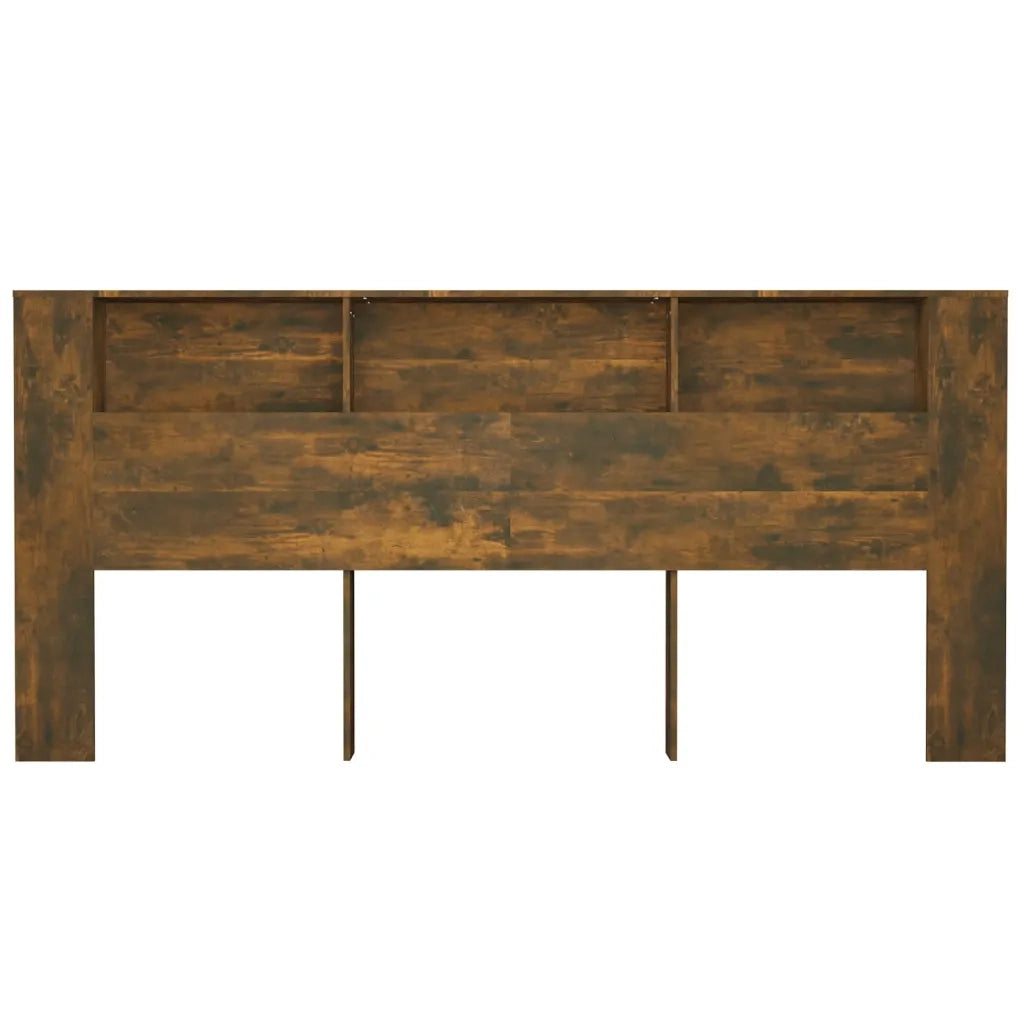 Testiera con Scomparti Rovere Fumo 220x18,5x104,5 cm