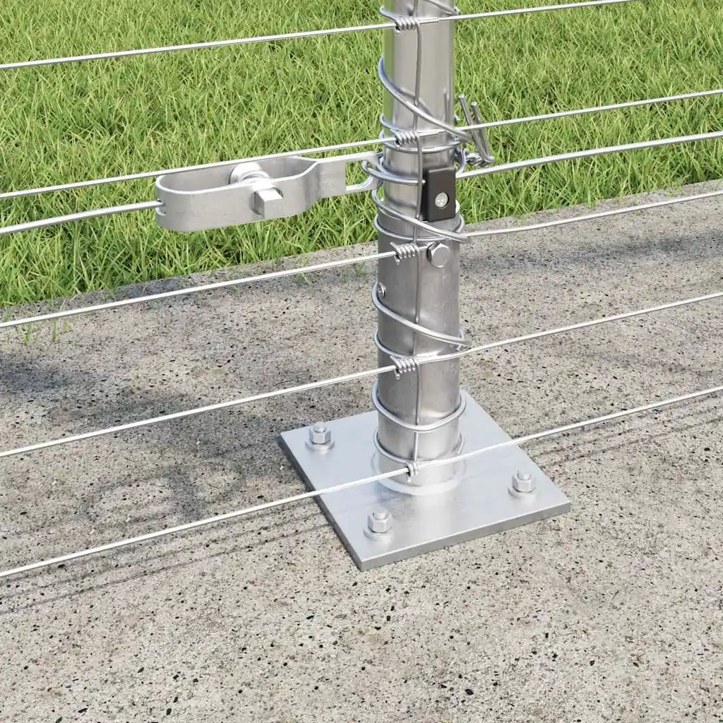 Palo della recinzione Zincato 25 x 1,6 m Acciaio