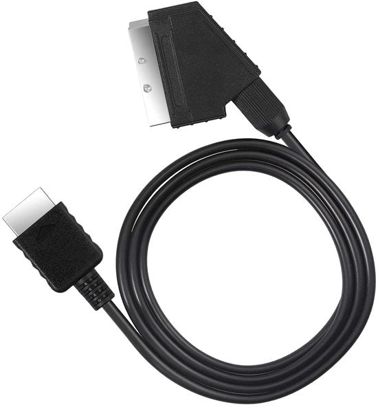 Adattatore RGB Scart - 1,8 metro - Adatto per PS3 e PS2 - Segnale stabile - Per console PAL - Ideale per TV grande schermo