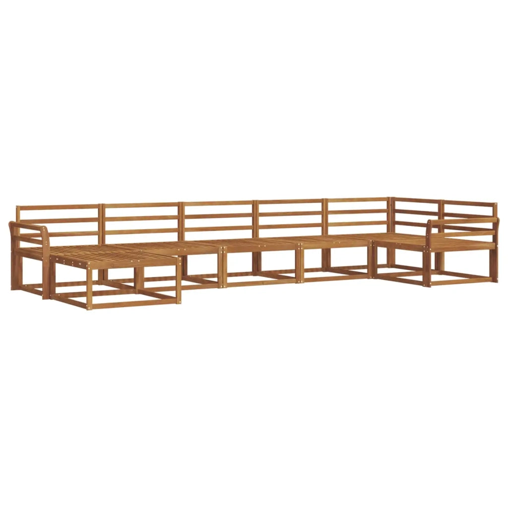 Set di divani da esterno 7 pcs Naturale 3367892