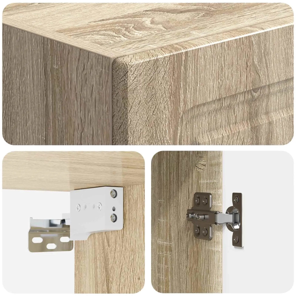 Mobiletto a muro Rovere Sonoma 33 x 34,5 x 90 cm 899267